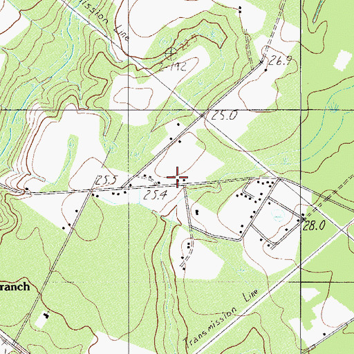 Topographic Map of Antioch School (historical), SC