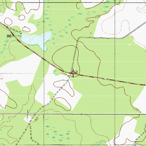 Topographic Map of Kenyon Church (historical), SC