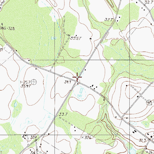 Topographic Map of New Hope School (historical), SC