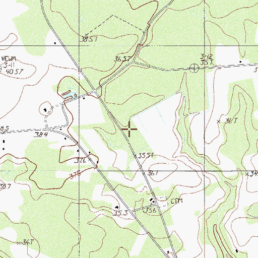 Topographic Map of Platts School (historical), SC