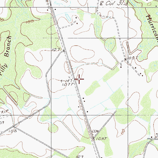 Topographic Map of Sanctified Church (historical), SC