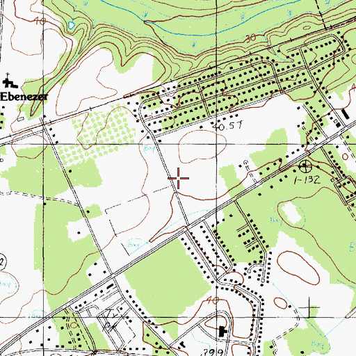 Topographic Map of Arrowood, SC