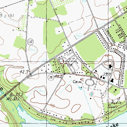 Topographic Map of Benson Acres, SC
