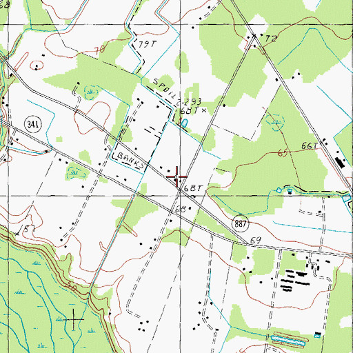 Topographic Map of Bethel Church, SC