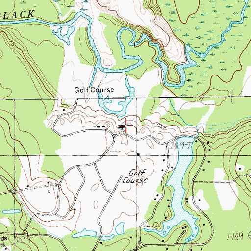 Topographic Map of Black Creek Plantation, SC