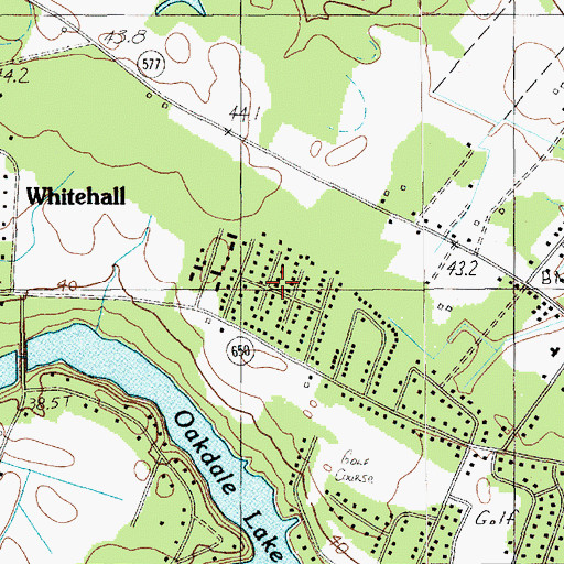 Topographic Map of Brockton, SC