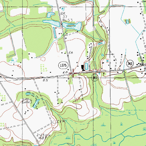 Topographic Map of Browns Store (historical), SC