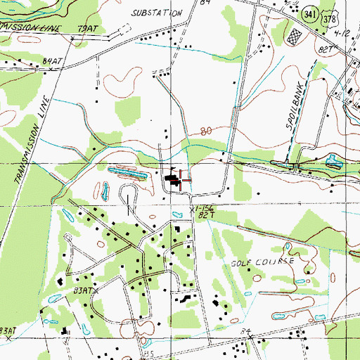 Topographic Map of Carolina Academy, SC