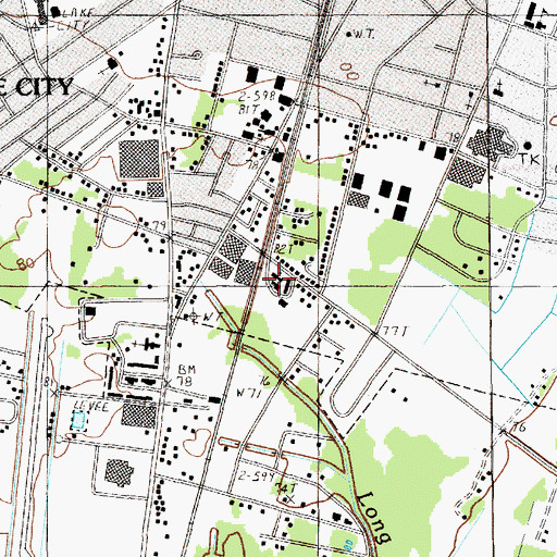 Topographic Map of Carver School, SC
