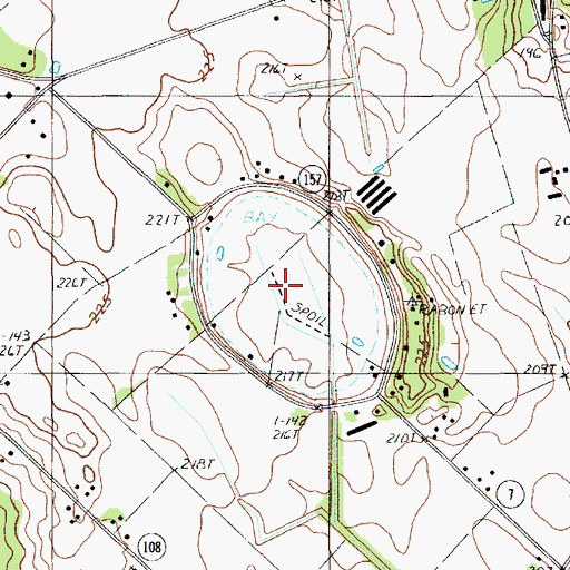 Topographic Map of Ashwood Raceway, SC