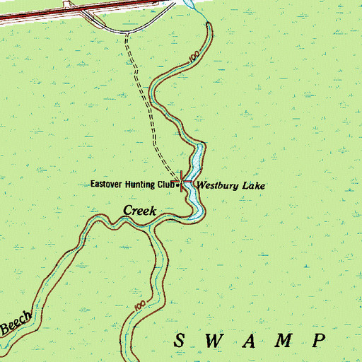 Topographic Map of Eastover Hunting Club, SC
