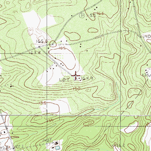 Topographic Map of Gilbert Fire Tower, SC