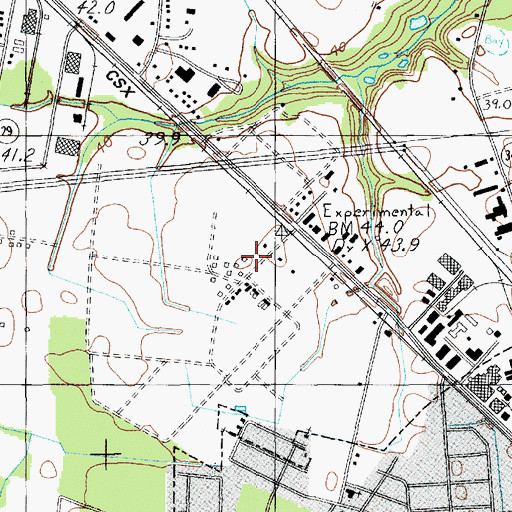 Topographic Map of Peedee Agricultural Experiment Station, SC