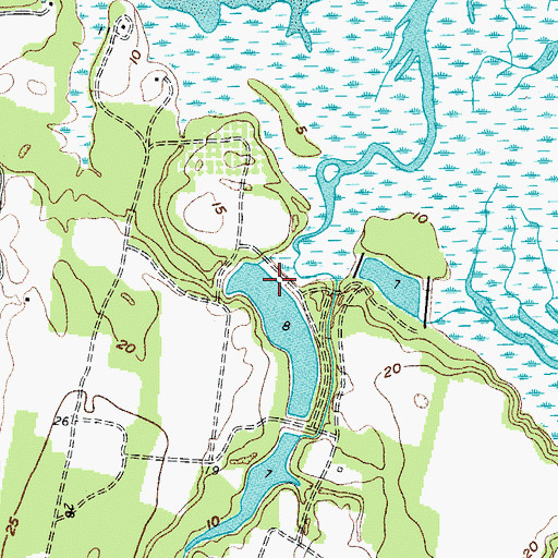 Topographic Map of South Carolina Noname 07001 Dam Number Two D-2941, SC