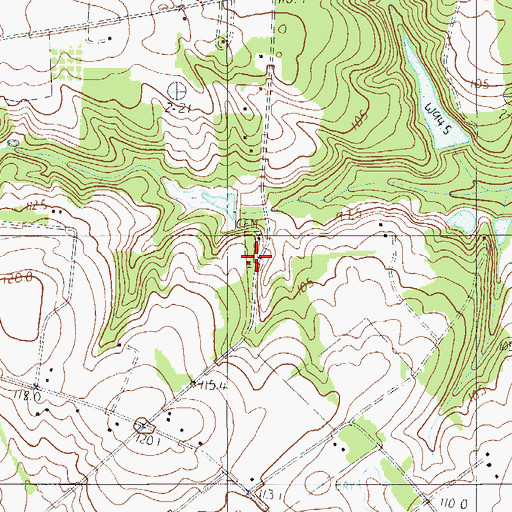 Topographic Map of Antioch Church, SC