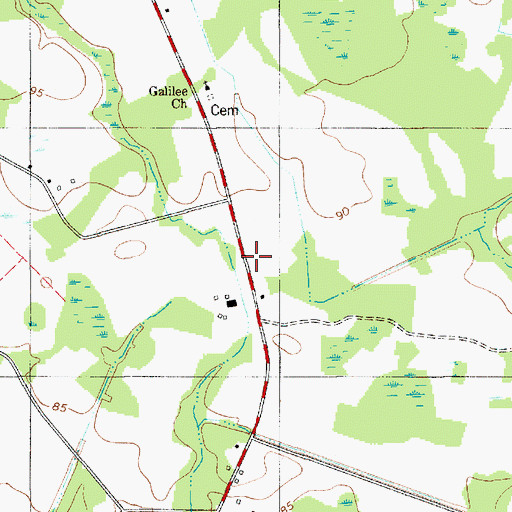 Topographic Map of Bethel School (historical), SC
