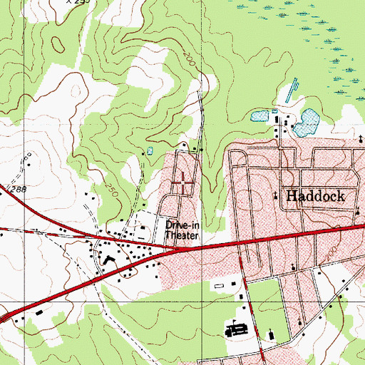 Topographic Map of Beverly Hills, SC