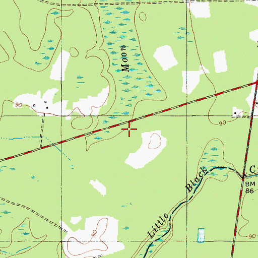 Topographic Map of Bilton Chapel (historical), SC