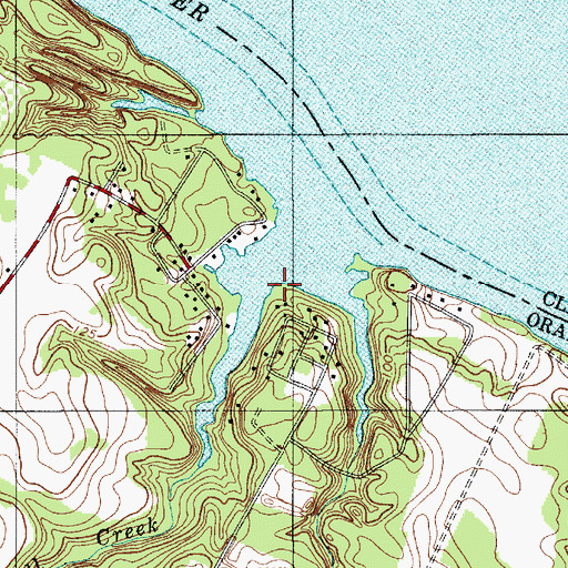 Topographic Map of Bob Marina, SC