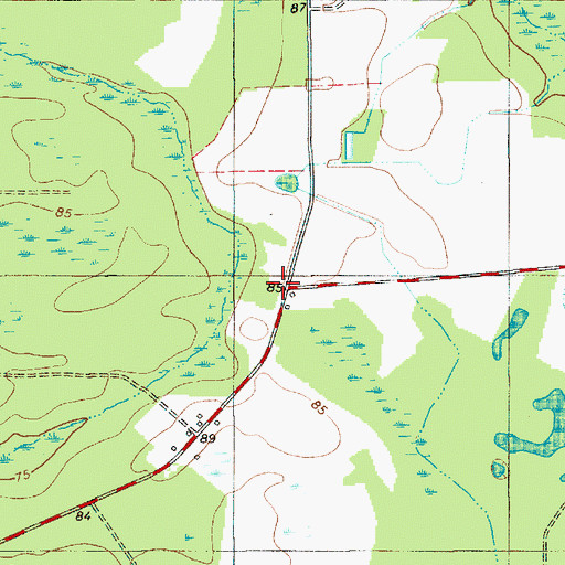 Topographic Map of Bright School (historical), SC