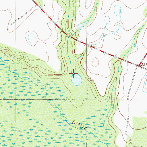 Topographic Map of Bull Branch, SC