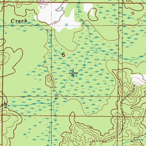 Topographic Map of Old Spring Branch, AL