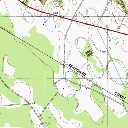 Topographic Map of Bull Station, SC