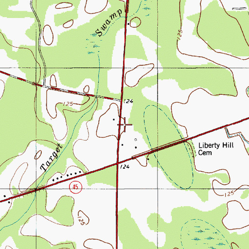 Topographic Map of Camden Road School (historical), SC