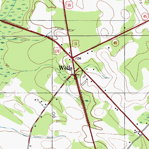 Topographic Map of Carson School (historical), SC