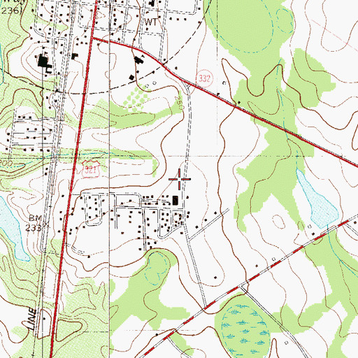 Topographic Map of Chapell School (historical), SC