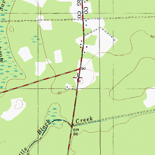Topographic Map of Church of Christ (historical), SC
