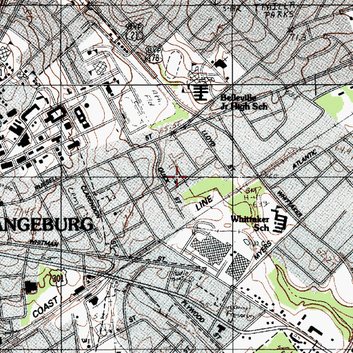 Topographic Map of Church of God in Christ, SC