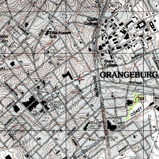 Topographic Map of Church of the Redeemer, SC