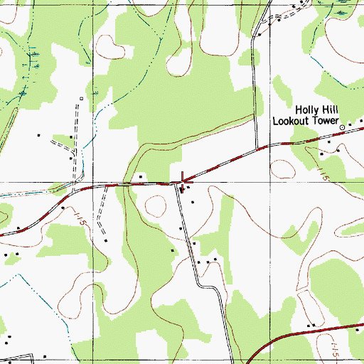 Topographic Map of Crane Pond School (historical), SC
