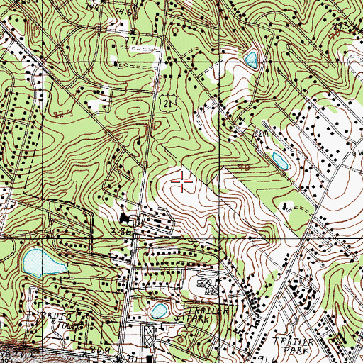 Topographic Map of Dalby Downs, SC
