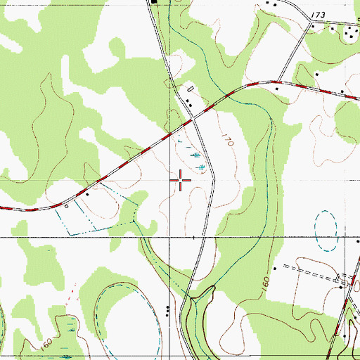 Topographic Map of Dry Swamp School (historical), SC