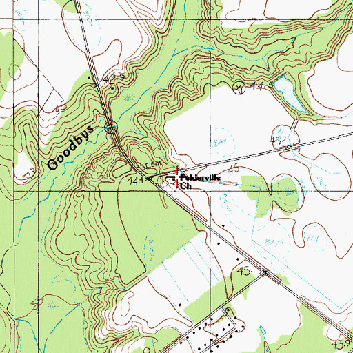 Topographic Map of Felderville Church, SC