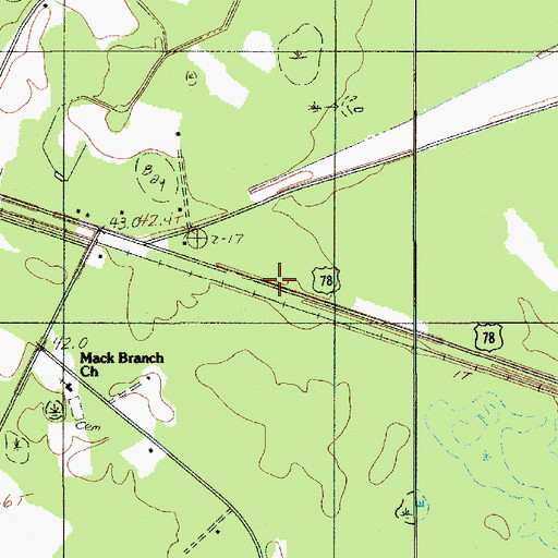 Topographic Map of Fifty Eight (historical), SC