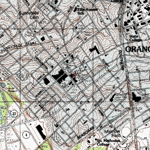 Topographic Map of First Baptist Cemetery, SC