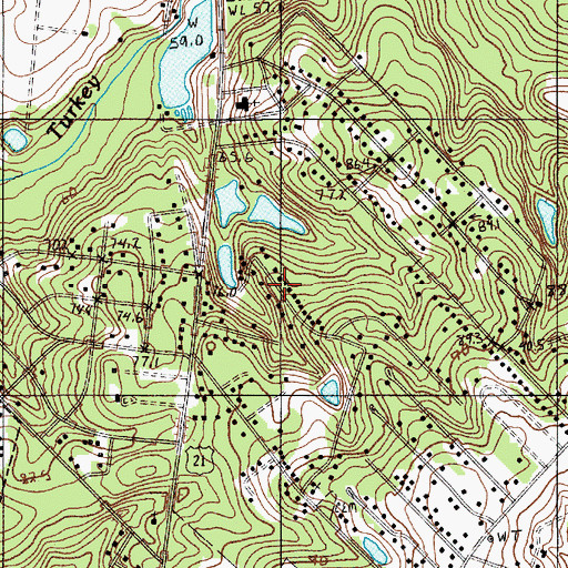 Topographic Map of Forest Acres, SC