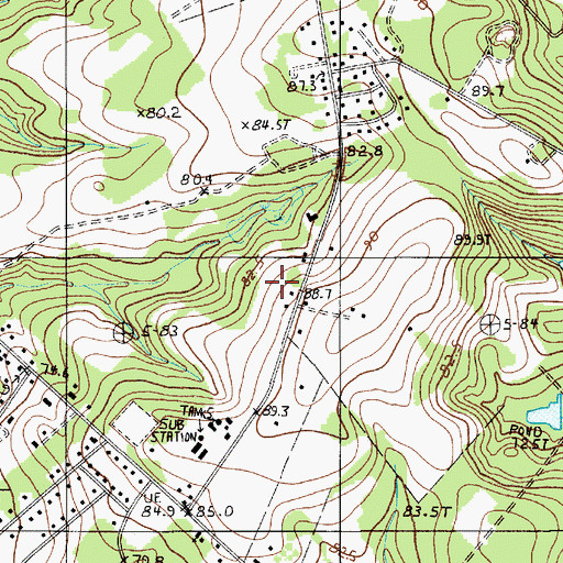 Topographic Map of Forest Lake Estates, SC