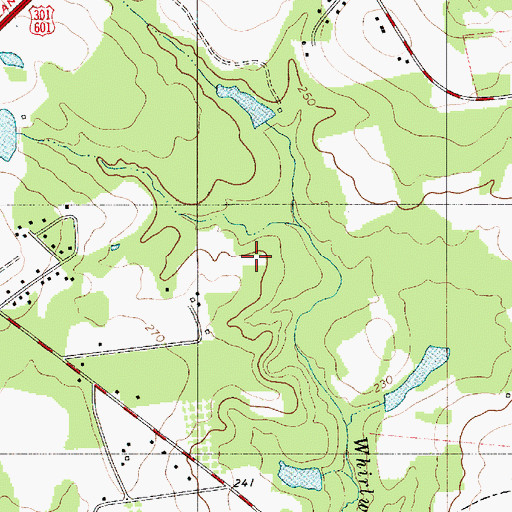 Topographic Map of George Lewis School (historical), SC