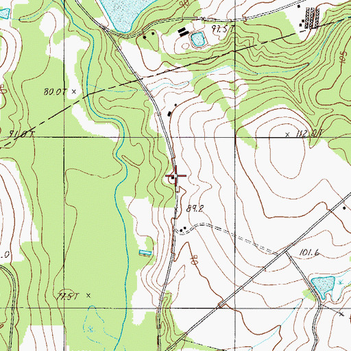 Topographic Map of Gethesame School (historical), SC