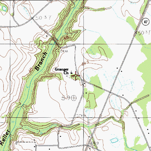 Topographic Map of Gresham Cemetery, SC
