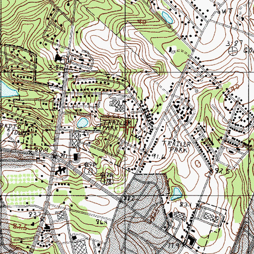 Topographic Map of Heatherwood, SC