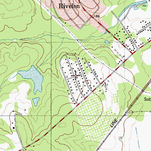 Topographic Map of Hillavista, SC