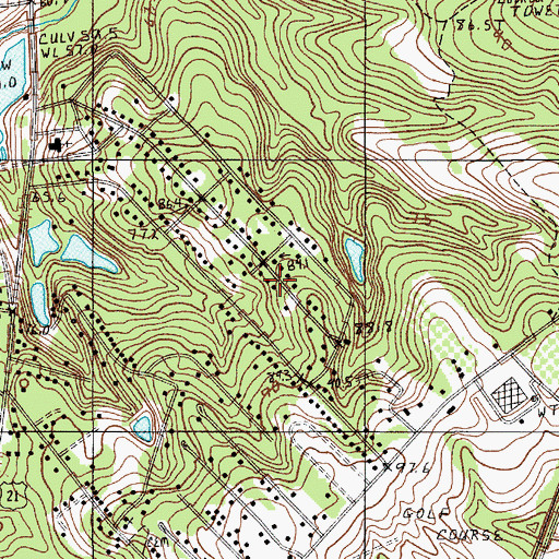 Topographic Map of Hilldale, SC