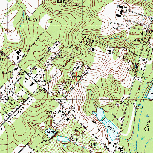 Topographic Map of Hillview, SC