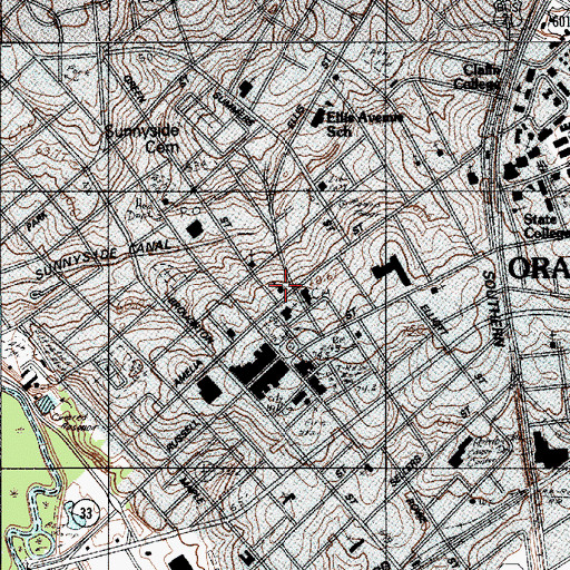 Topographic Map of Holy Trinity Roman Catholic Church, SC