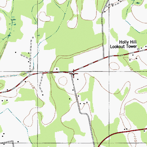 Topographic Map of Indian Church, SC